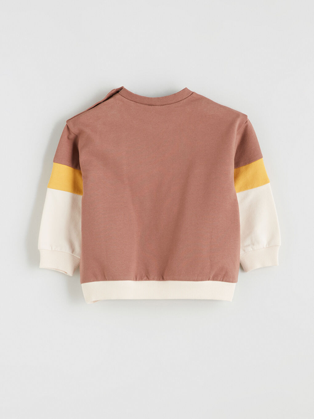 Kahverengi Winnie the Pooh Baskılı Erkek Bebek Sweatshirt-1