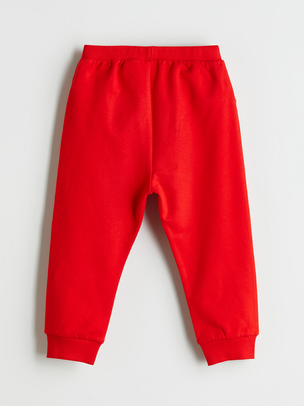 Kırmızı Beli Lastikli Basic Erkek Bebek Jogger Eşofman Altı-1