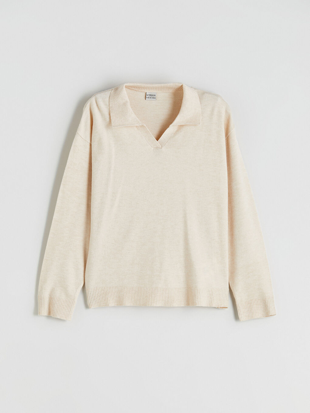 Polo Neck Girls' Knitwear Sweater and Trousers-1