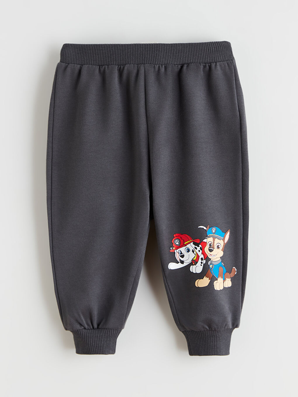 Bej Bisiklet Yaka Paw Patrol Baskılı Erkek Bebek Sweatshirt ve Eşofman Alt-3