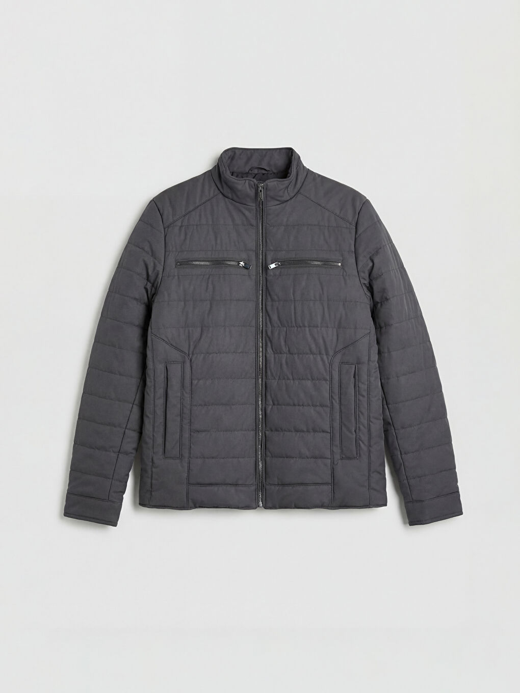 Ерлер антрацит түстес Эко-былғары күртке