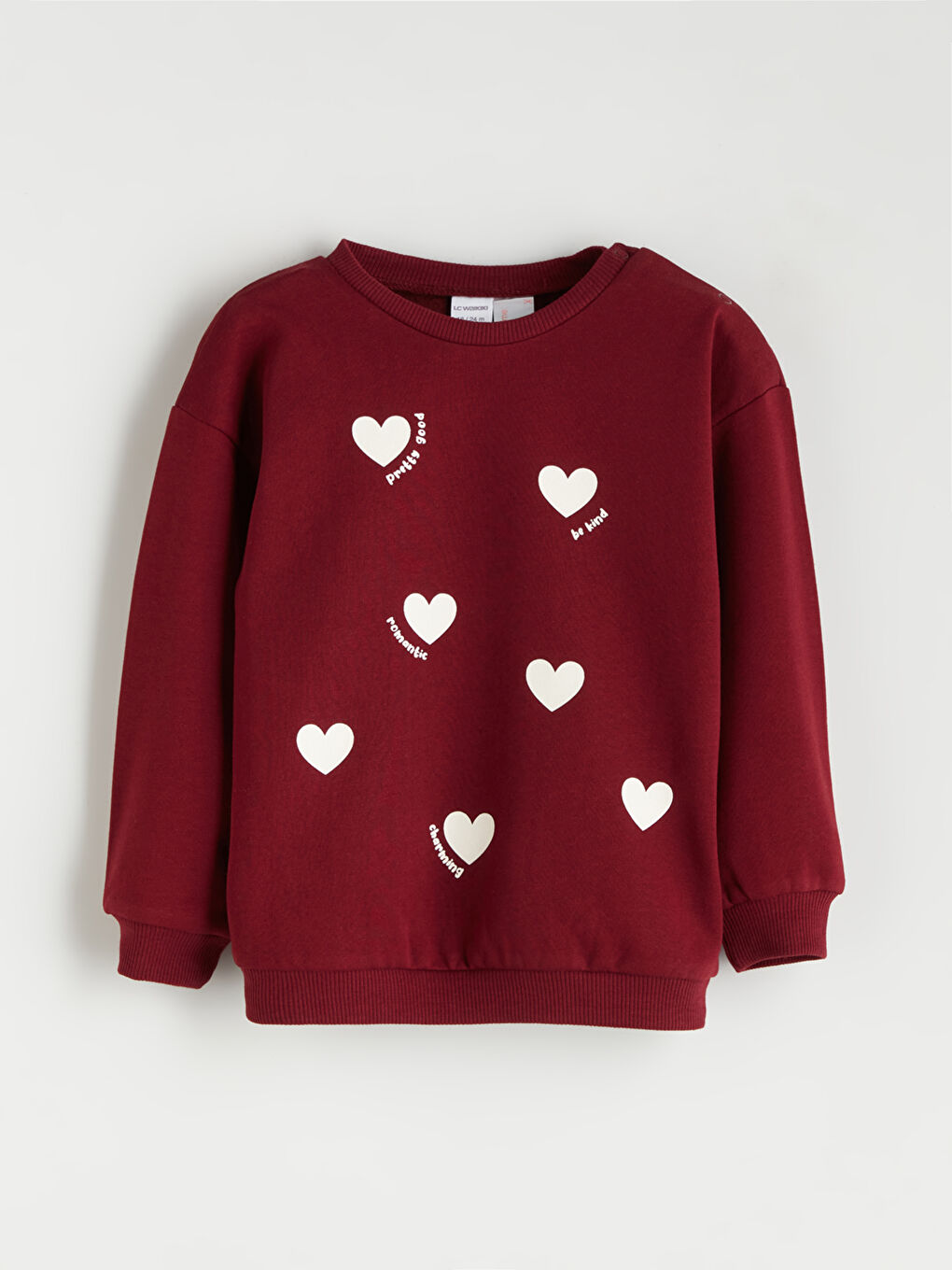 Crew Neck Printed Baby Girls' Sweatshirt 2 Pack-1