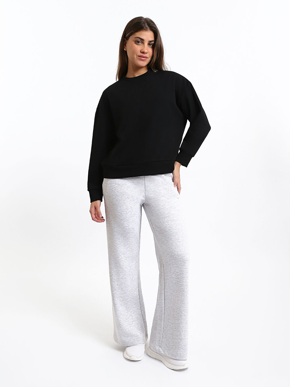 Crew Neck Women's Sweatshirt-1