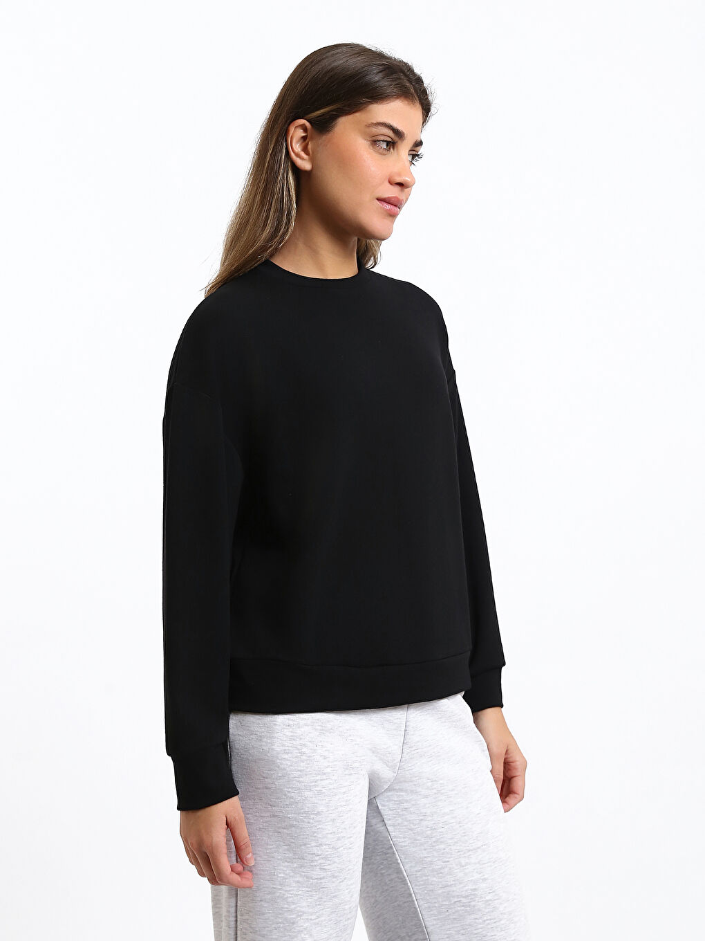 Crew Neck Women's Sweatshirt-3