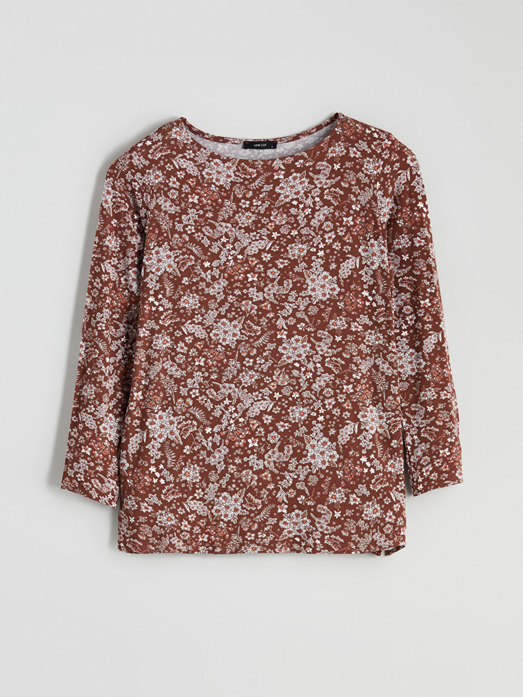 Crew Neck Floral Blouse-4
