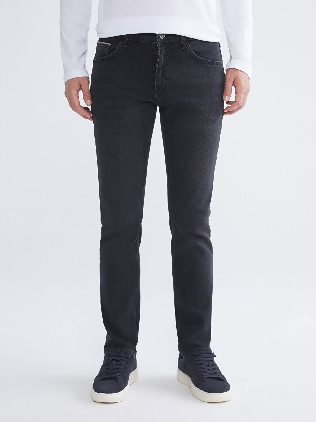 Siyah 750 Slim Fit Erkek Jean Pantolon-1