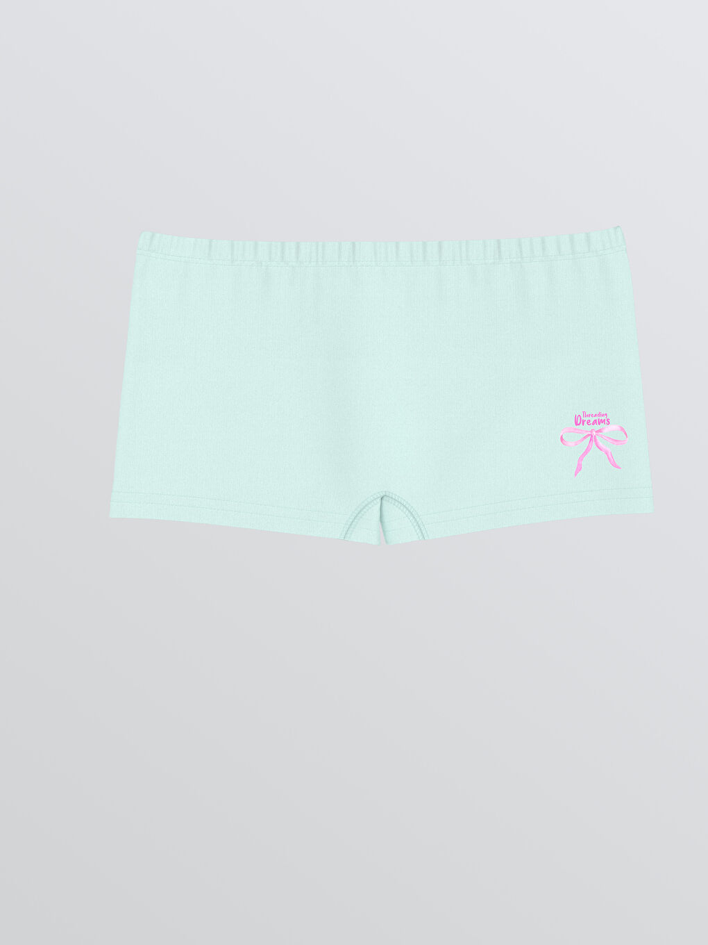 طقم سراويل بوكسر للبنات مطبوعة بفيونكة - ٣ قطع-7