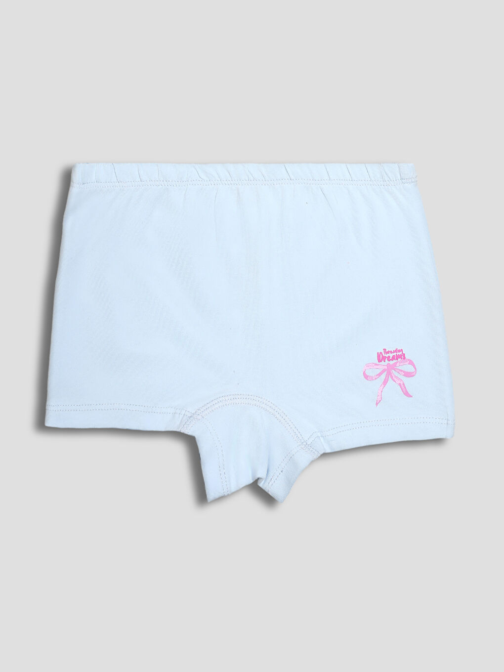 طقم سراويل بوكسر للبنات مطبوعة بفيونكة - ٣ قطع-10