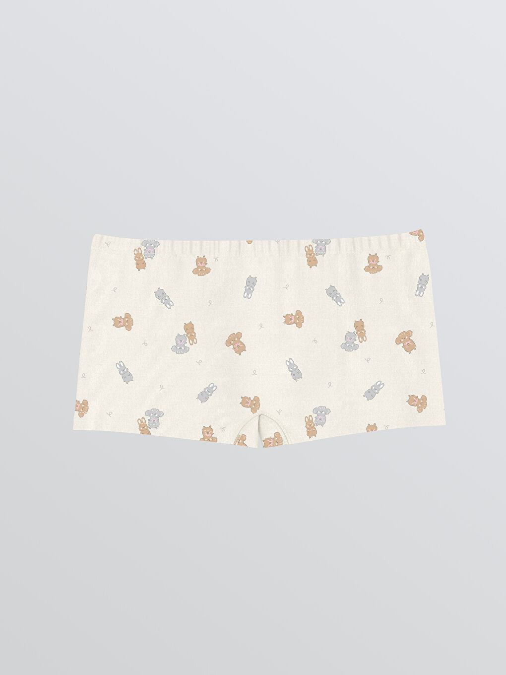 سراويل بوكسر مطبوعة للبنات - ٣ قطع-1