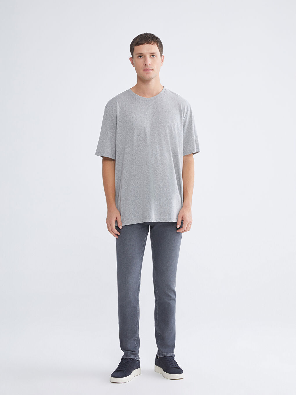 Gri 750 Slim Fit Erkek Jean Pantolon