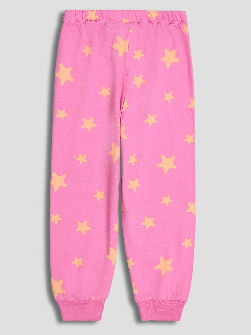 طقم بيجامة مطبوع بياقة دائرية للبنات-6