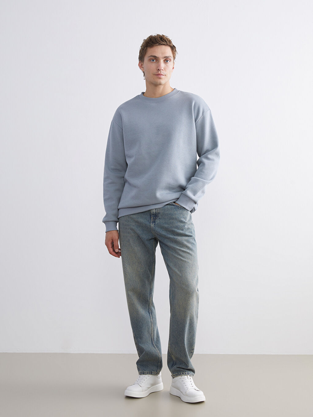 İndigo Baggy Fit Erkek Jean Pantolon