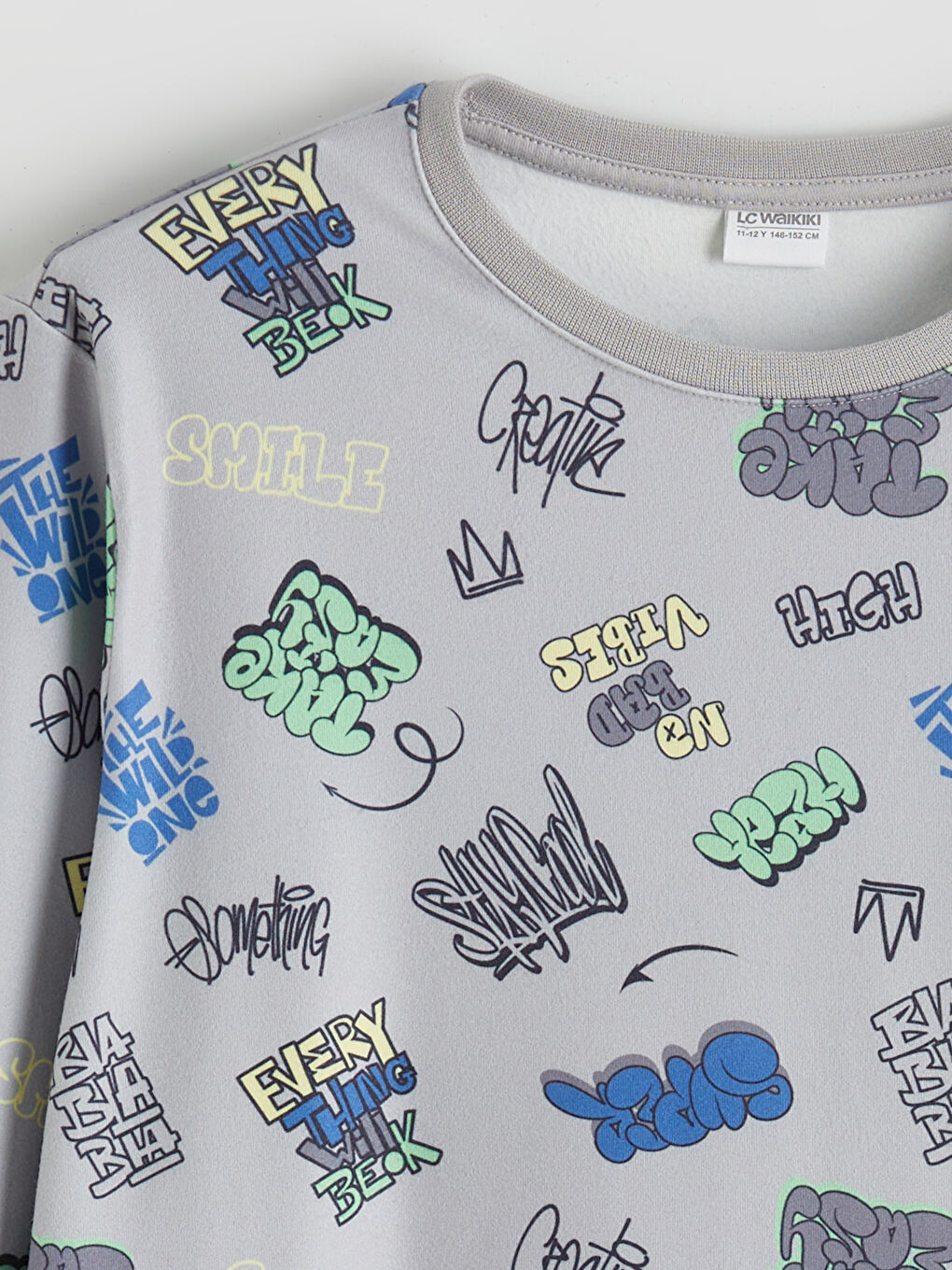 Crew Neck Boys' Pyjama Set-2