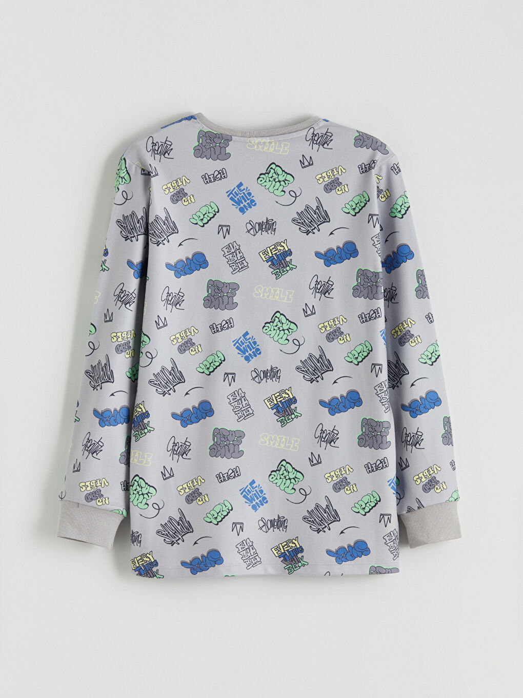 Crew Neck Boys' Pyjama Set-3