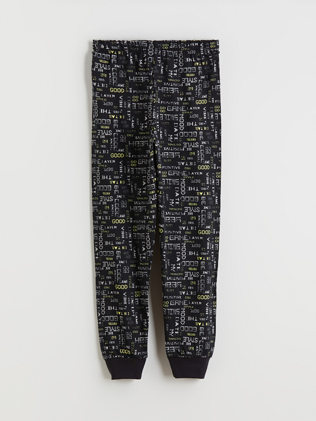 Siyah Baskılı Erkek Çocuk Pijama Altı-1