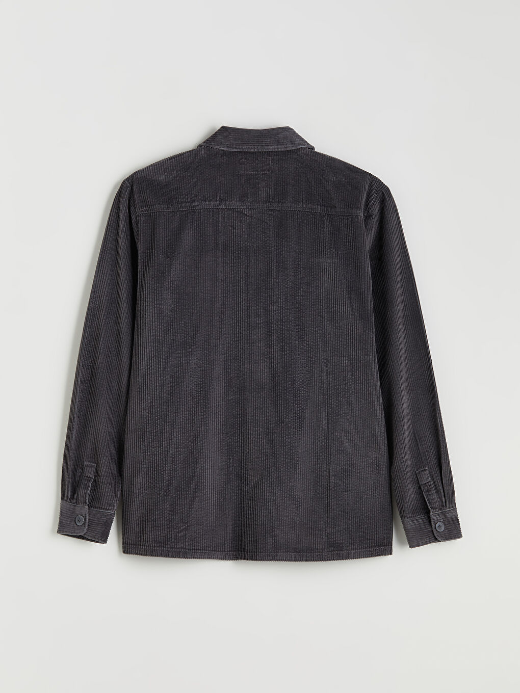 Collared Neck Men's Shirt Jacket-6