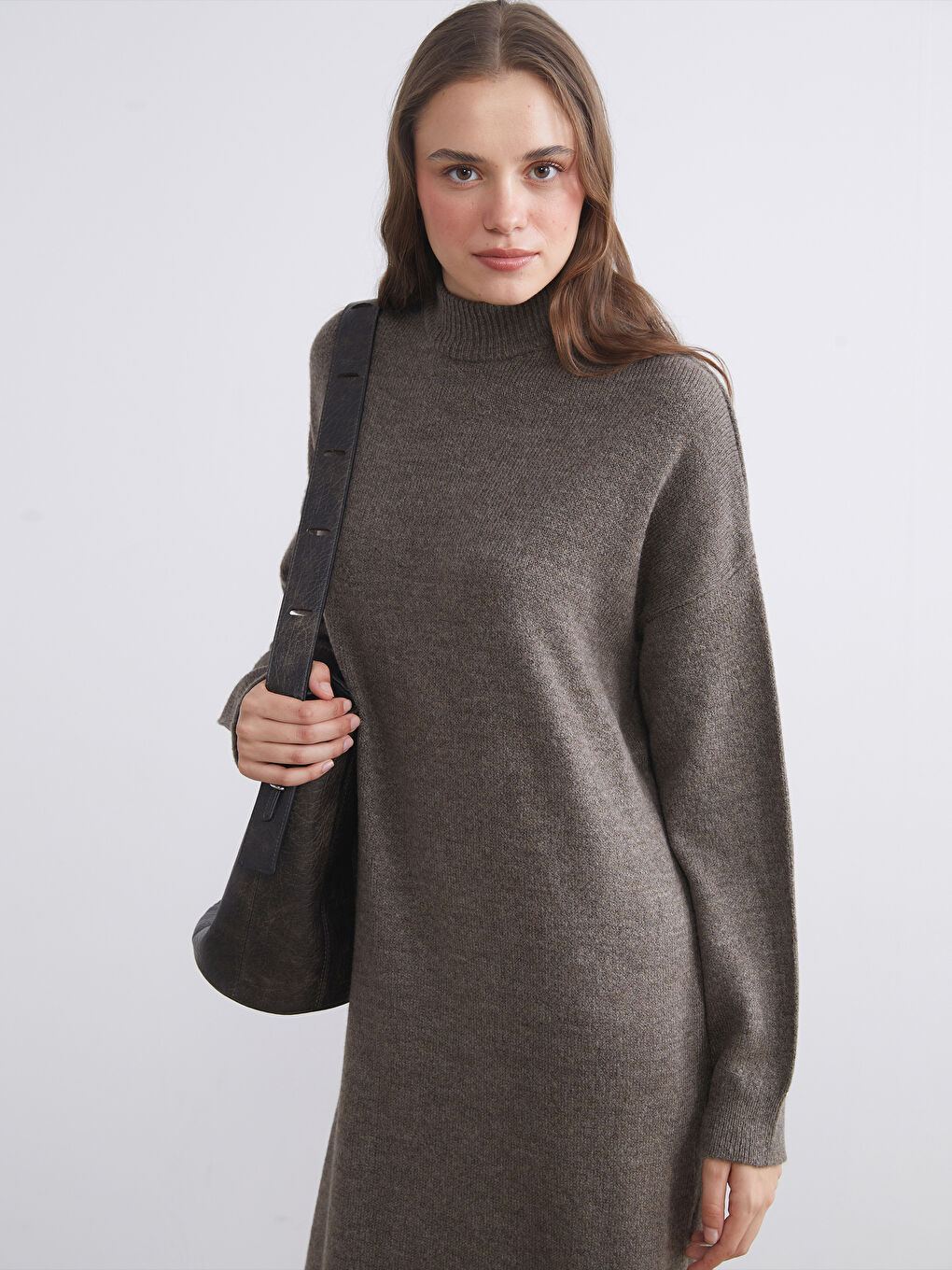 LCW Modest Neckband Tricot Dress -W5GF16Z8-K6V