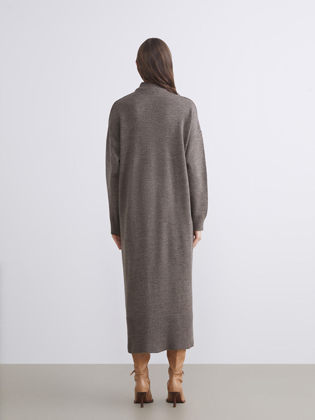 LCW Modest Neckband Tricot Dress -W5GF16Z8-K6V