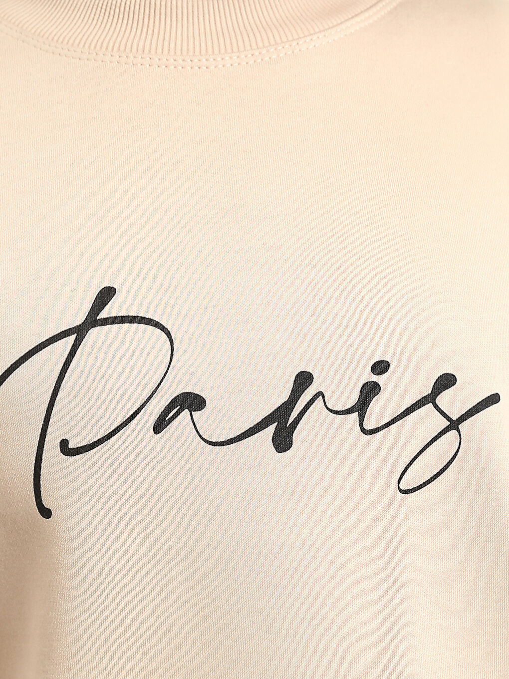 Paris Printed Oversize Women's Thick Sweatshirt-2