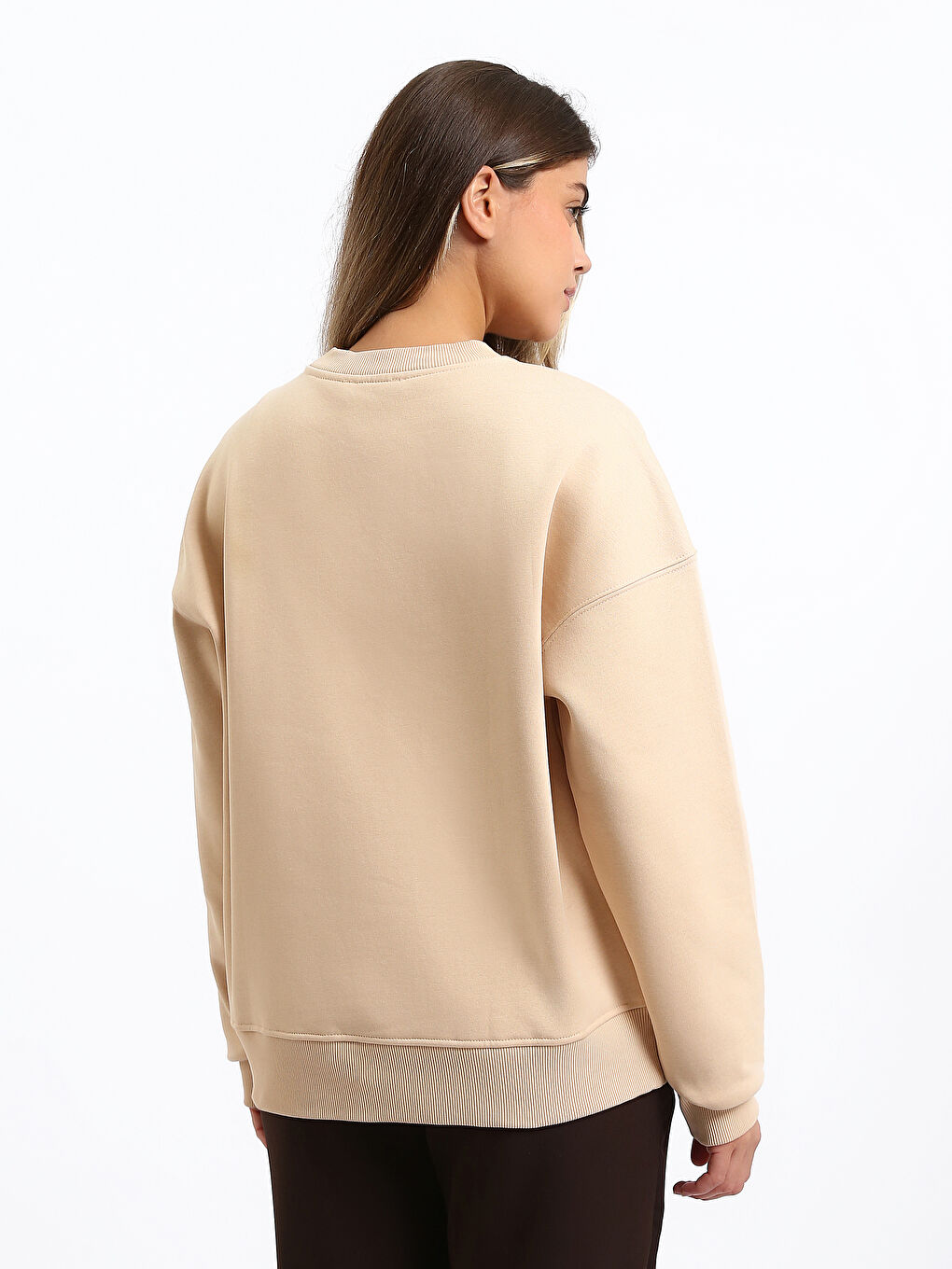 Paris Printed Oversize Women's Thick Sweatshirt-4