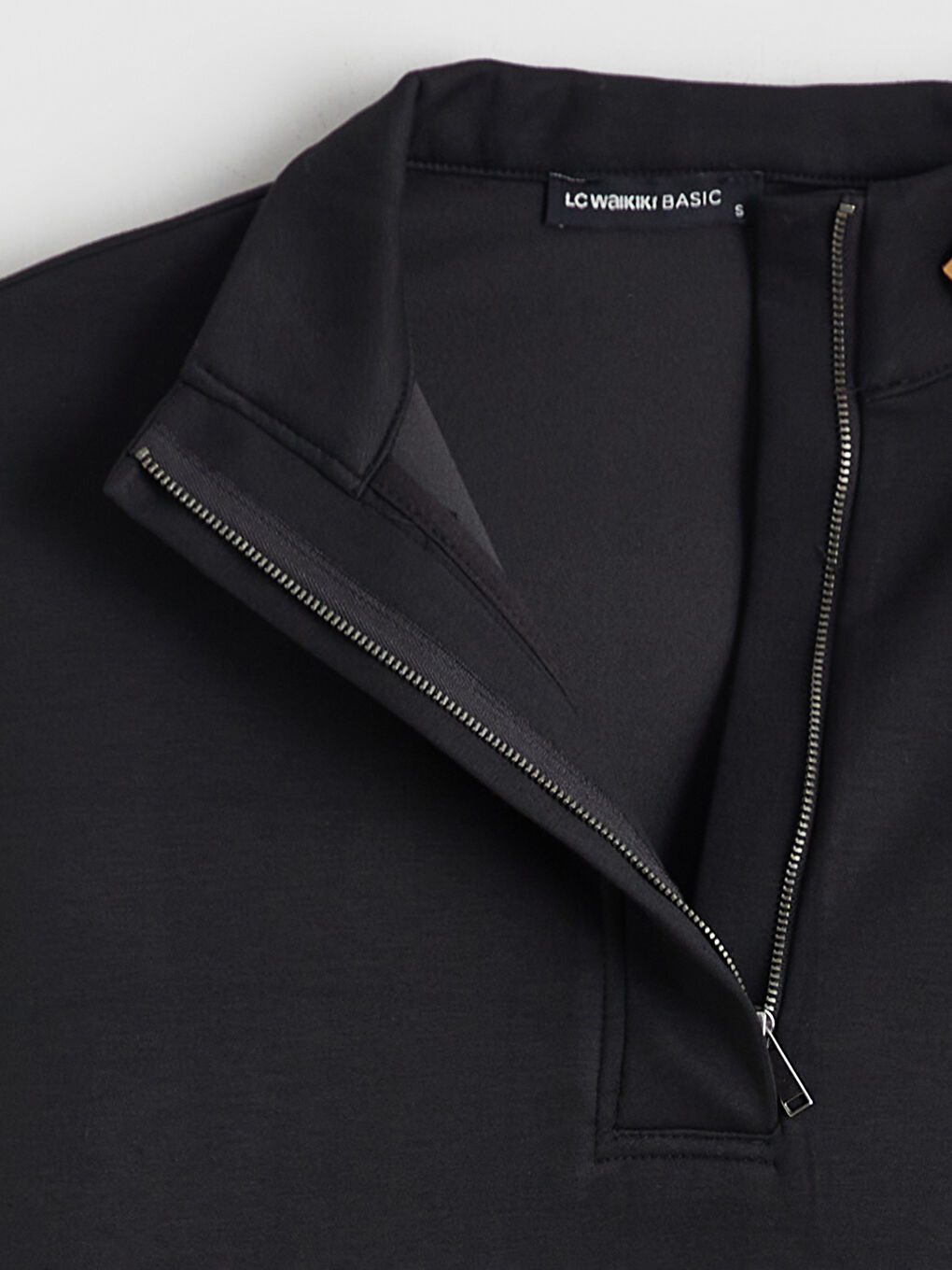 تونيك كنزة رياضية بياقة قمعية للسيدات-6