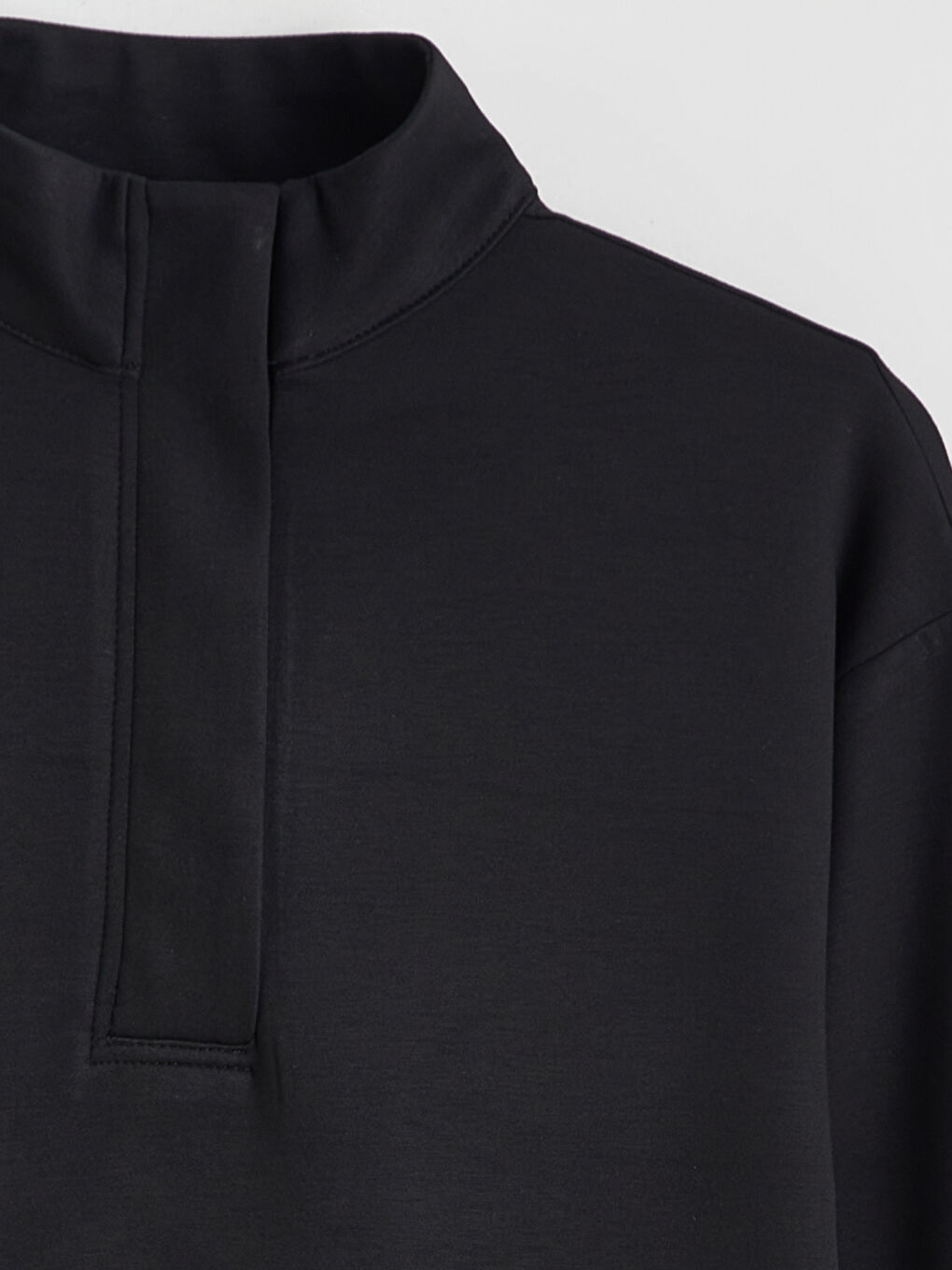 تونيك كنزة رياضية بياقة قمعية للسيدات-7