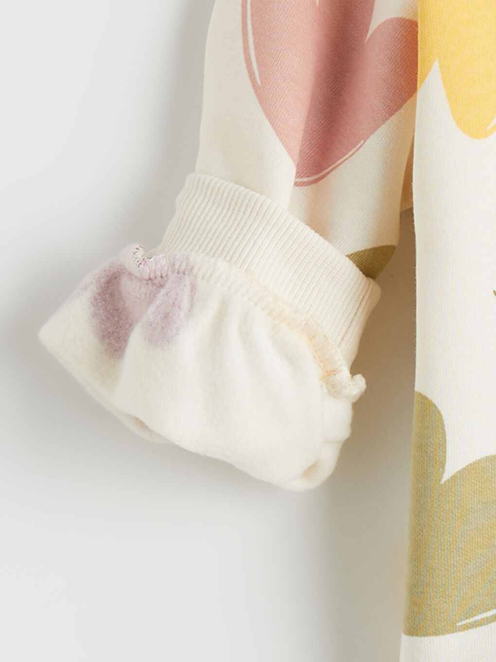 Crew Neck Floral Girls' Sweatshirt-1