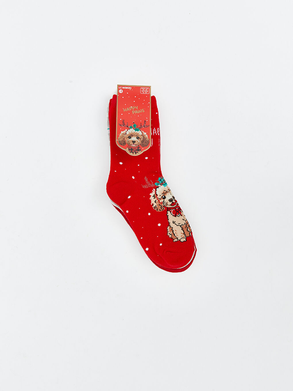 Christmas Themed Girls' Ankle Socks 3-packs-1