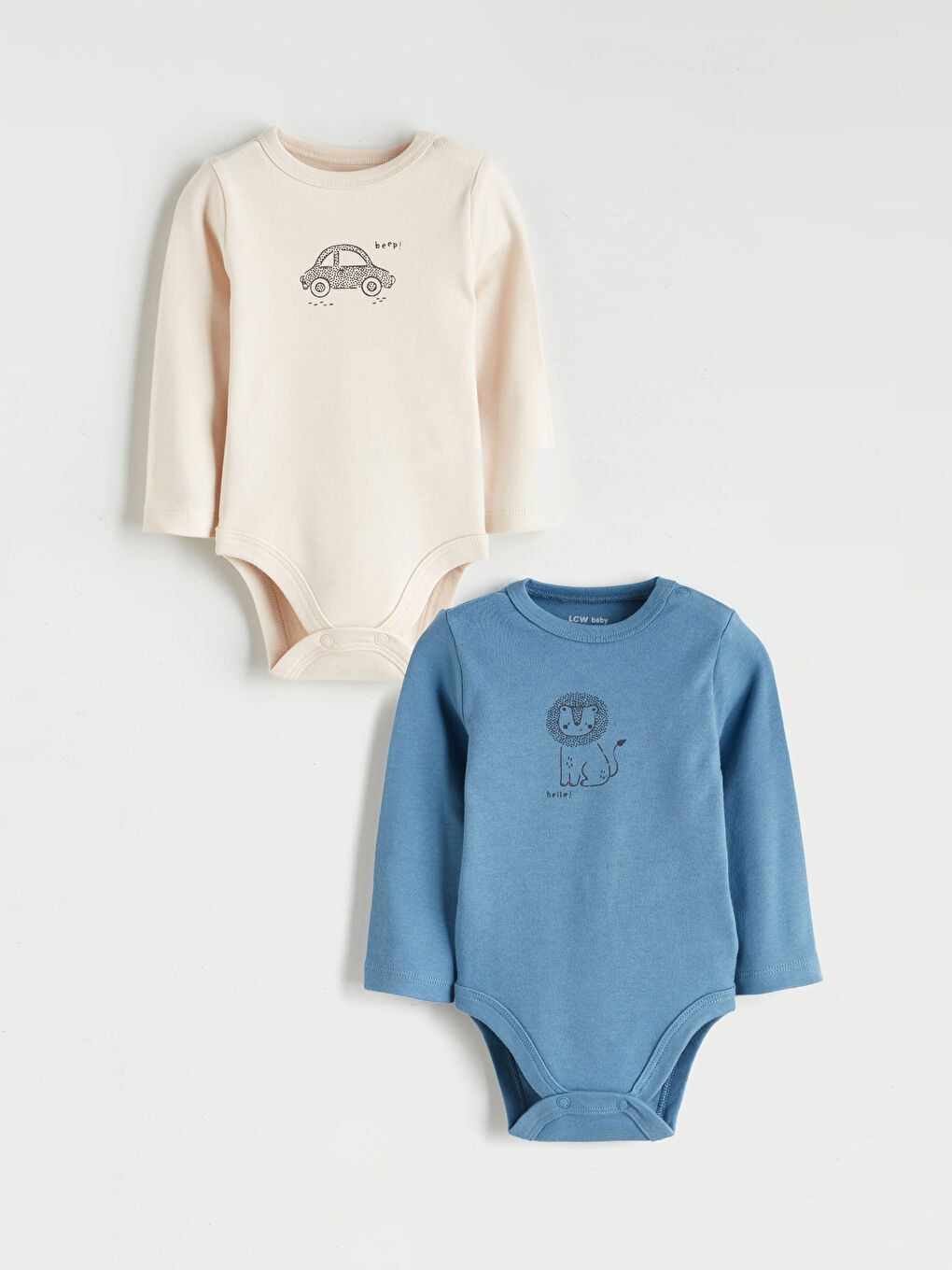 Body Bébé Garçons Imprimé à Boutons-Pression Lot de 2