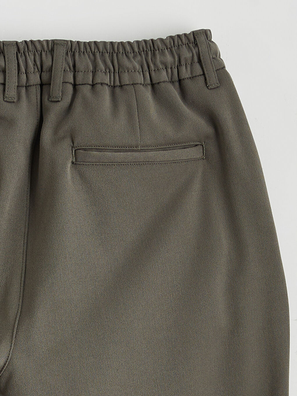 Haki Standart Kalıp Erkek Pantolon-5