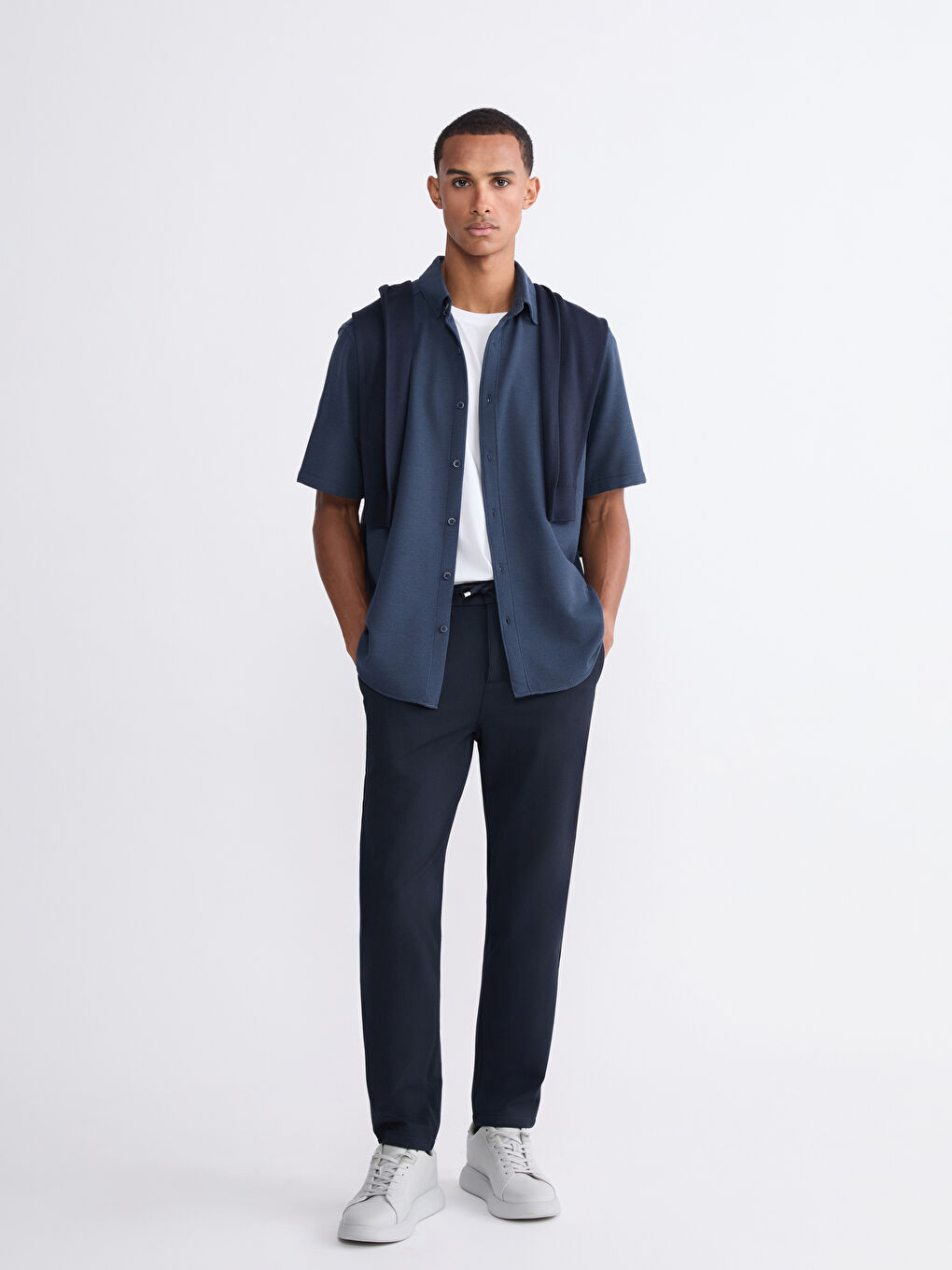 Lacivert Standart Kalıp Erkek Pantolon