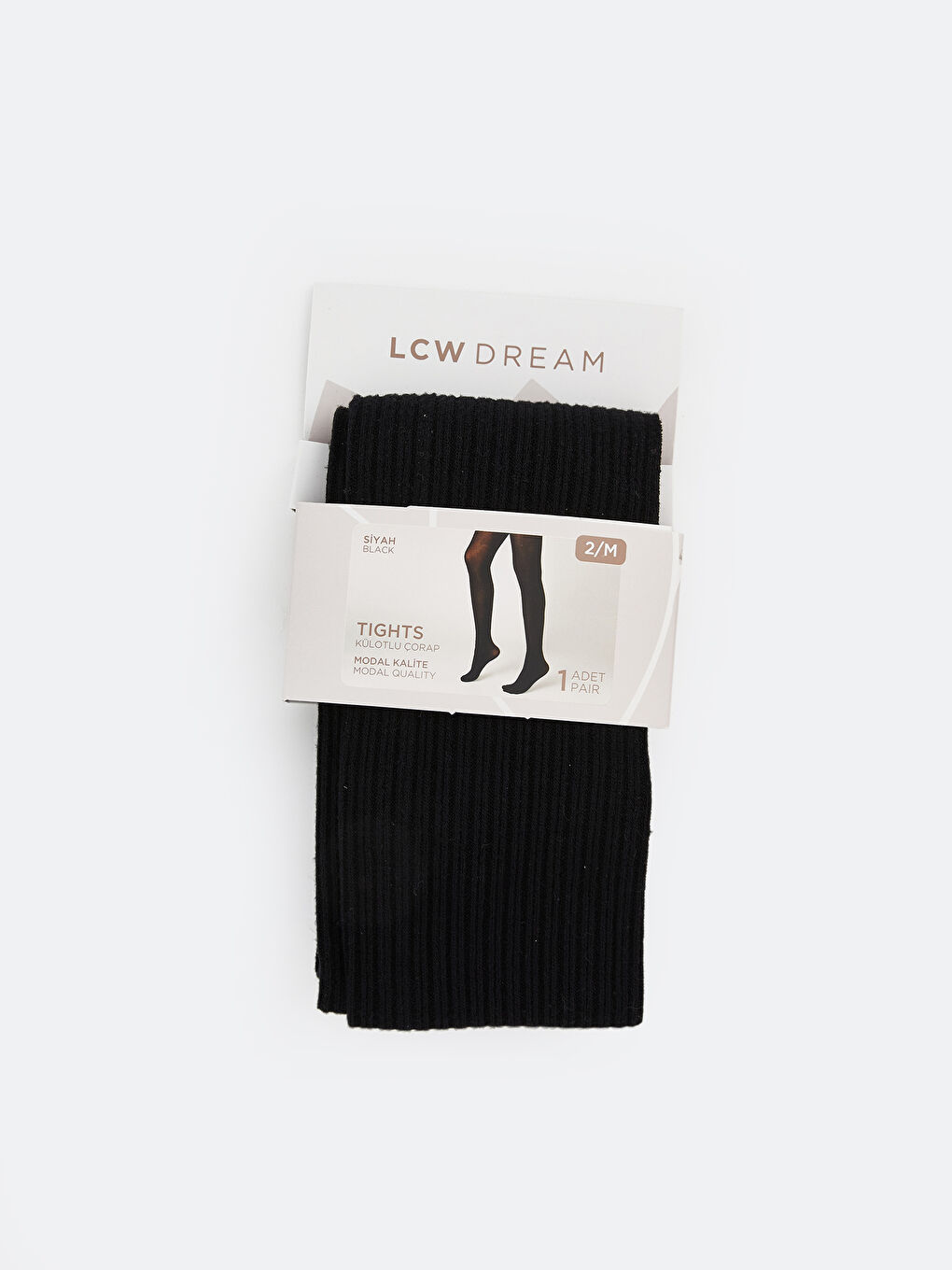 Siyah Modal Dokulu Kadın Külotlu Çorap
