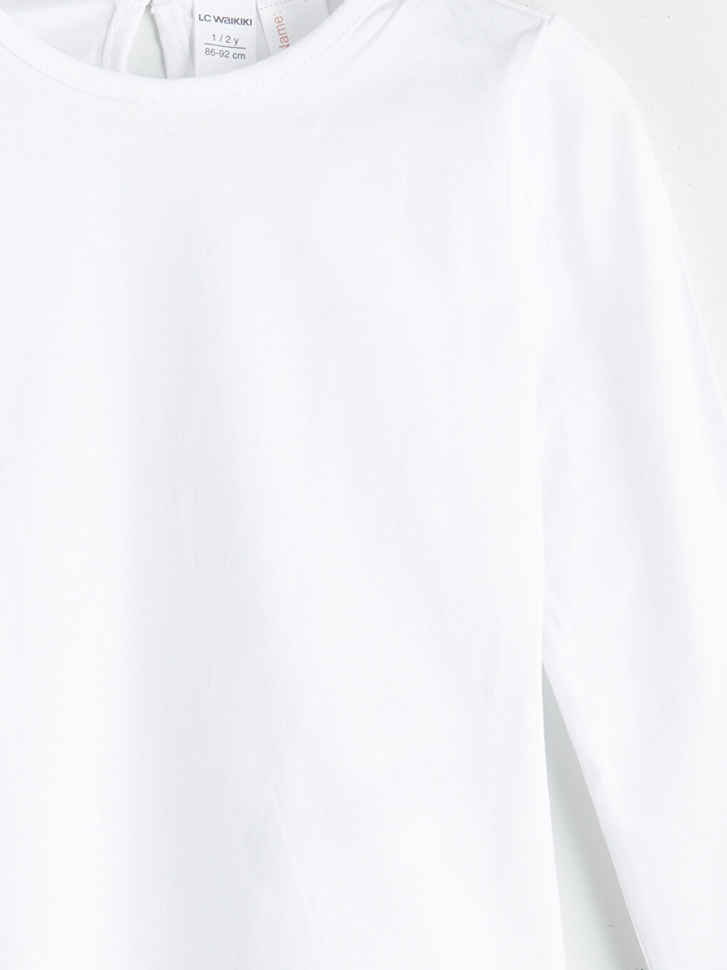 Kahverengi Bisiklet Yaka Basic Kız Çocuk Tişört ve Salopet-4