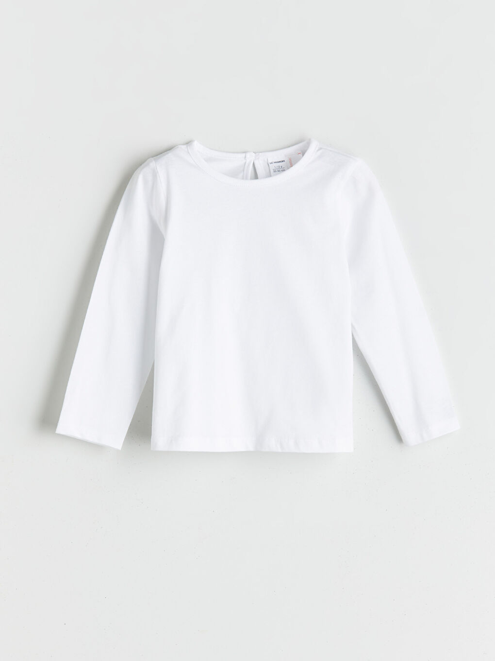 Lacivert Bisiklet Yaka Basic Kız Çocuk Tişört ve Salopet-2