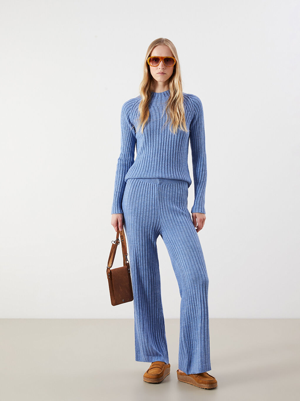 Elasticated Waist Women's Knitwear Trousers