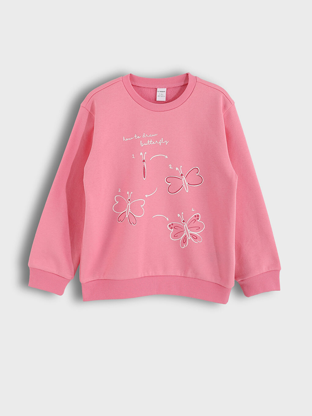 Crew Neck Printed Girls Sweatshirt 2 Pack-1