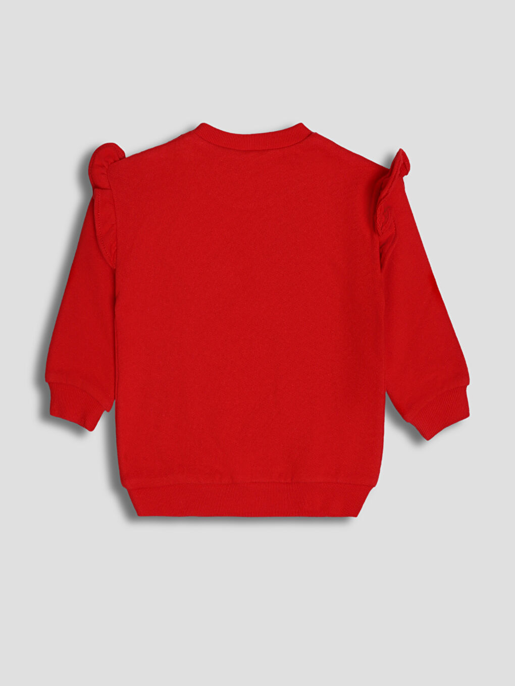 Crew Neck Minnie Mouse Printed Baby Girls' Sweatshirt and Leggings-4