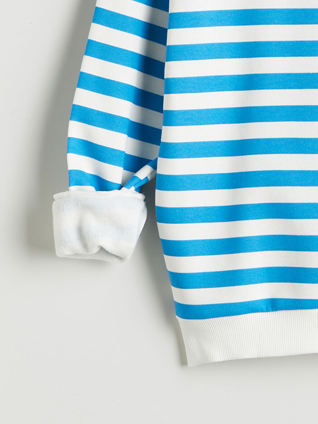 Crew Neck Striped Oversize Women's Sweatshirt-5