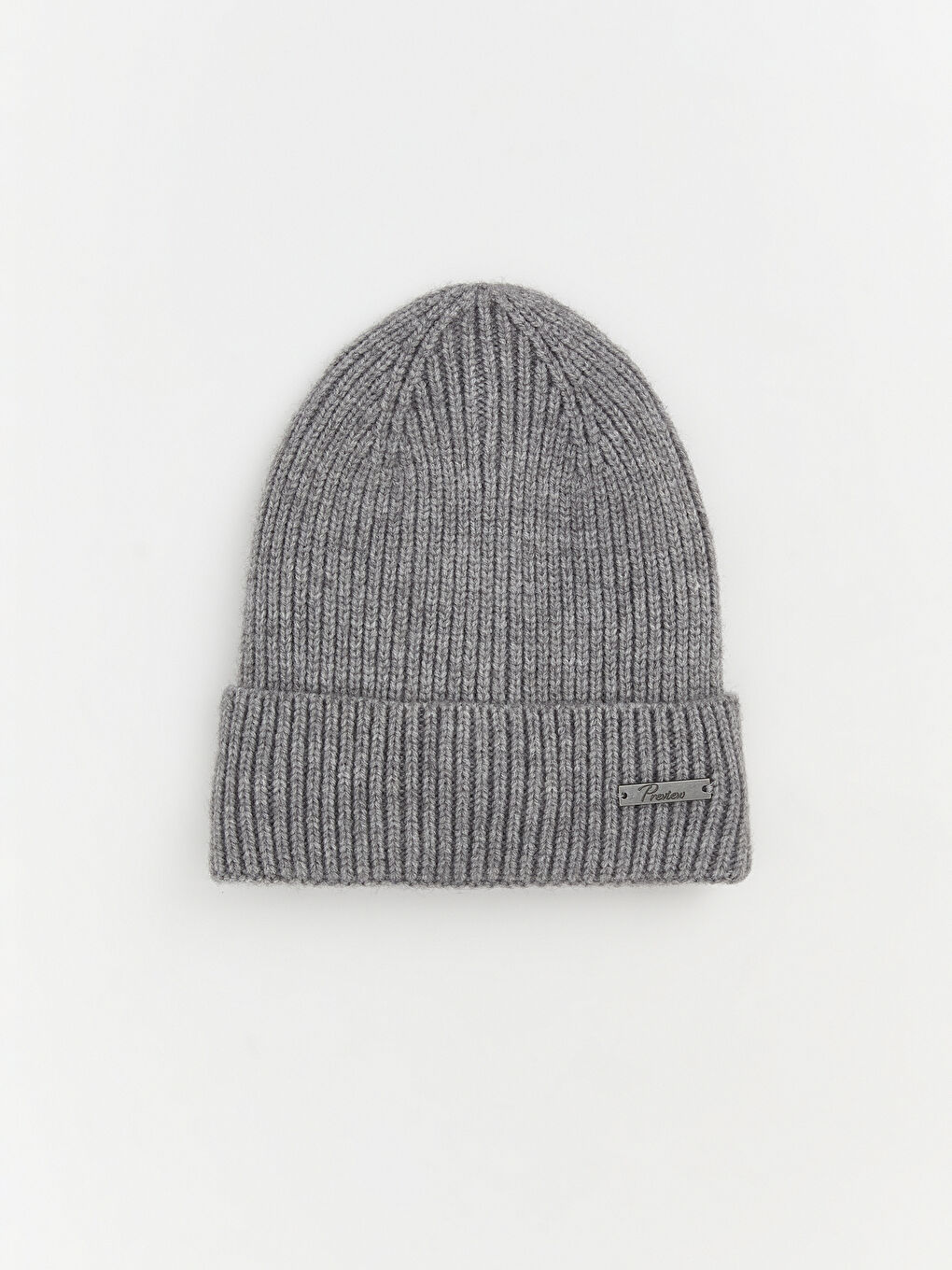 Gri Basic Triko Erkek Bere