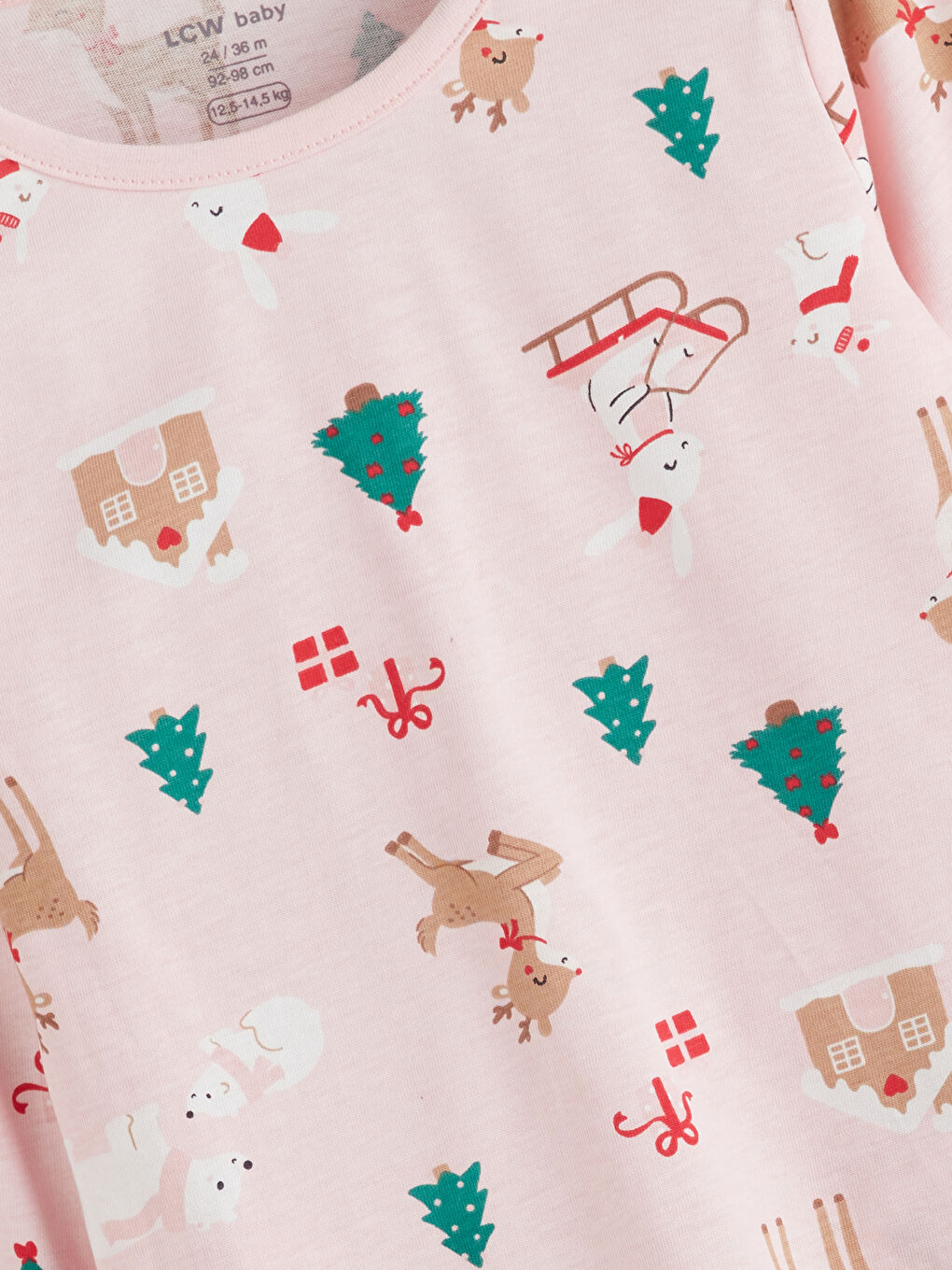 Baby Girl RED Pyjama Set-4
