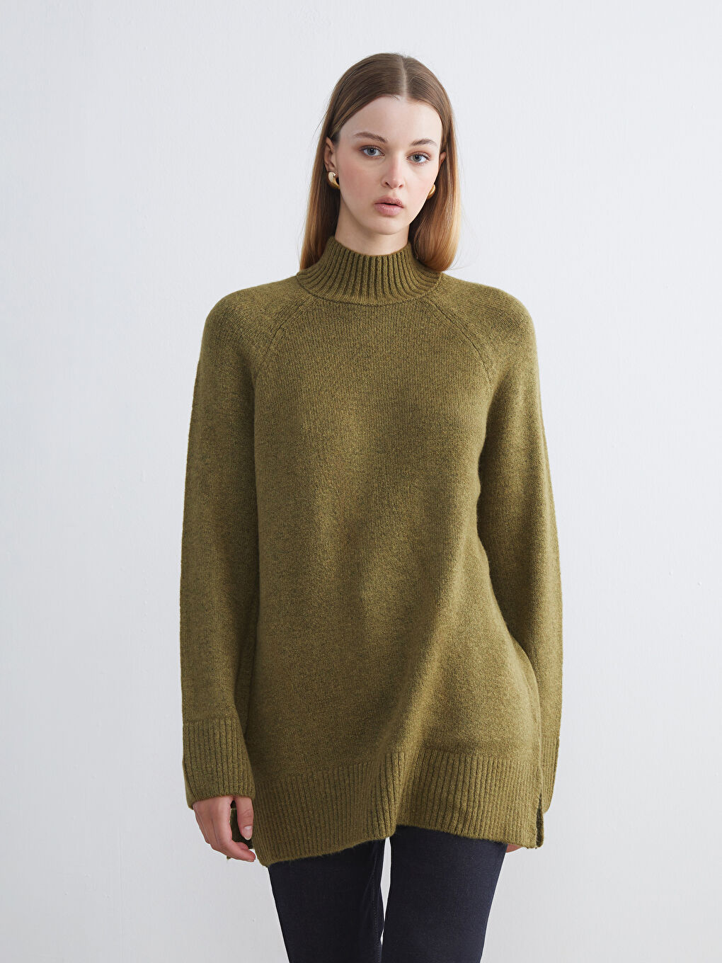 LCW Vision Half Turtleneck Women's Knitwear Sweater -W5GJ68Z8-H7S