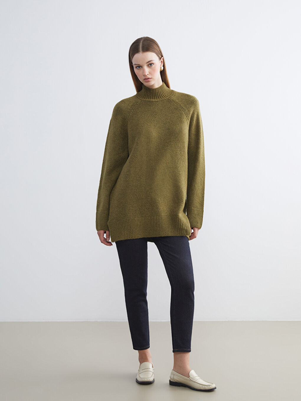 LCW Vision Half Turtleneck Women's Knitwear Sweater -W5GJ68Z8-H7S
