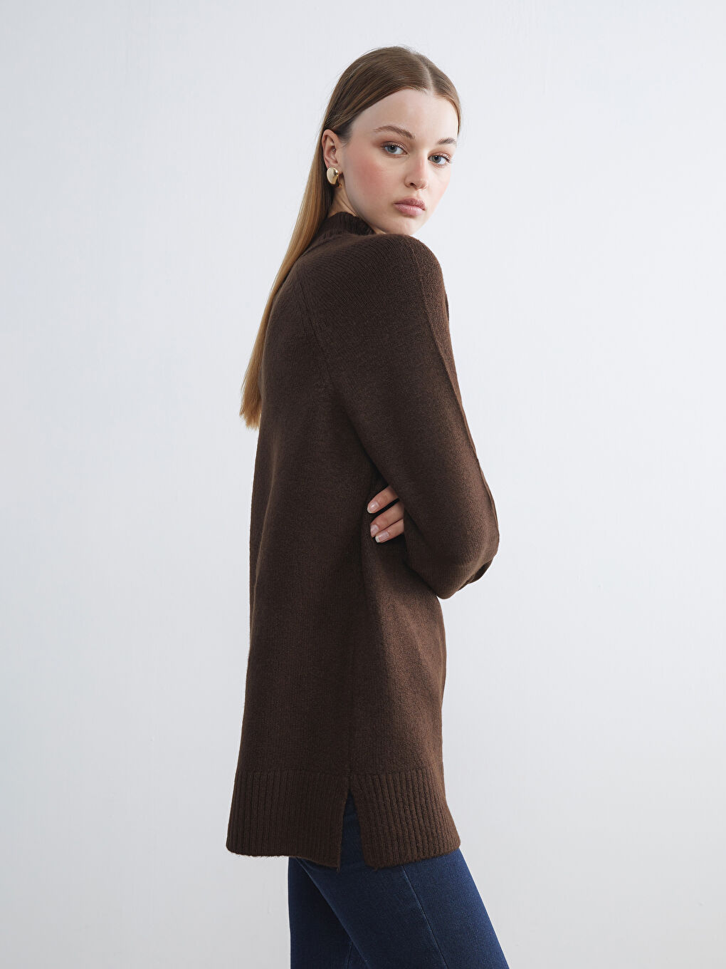 LCW Vision Half Turtleneck Women's Knitwear Sweater -W5GJ68Z8-RXE