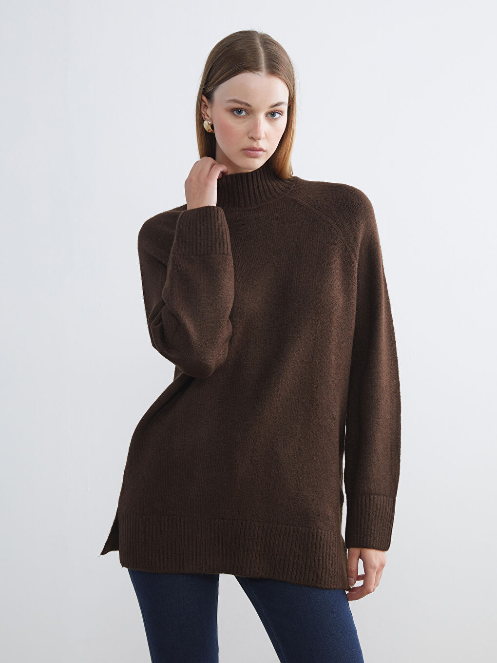 LCW Vision Half Turtleneck Women's Knitwear Sweater -W5GJ68Z8-RXE