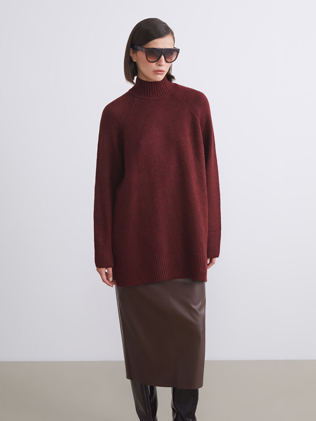 LCW Vision Half Turtleneck Women's Knitwear Sweater -W5GJ68Z8-DCL