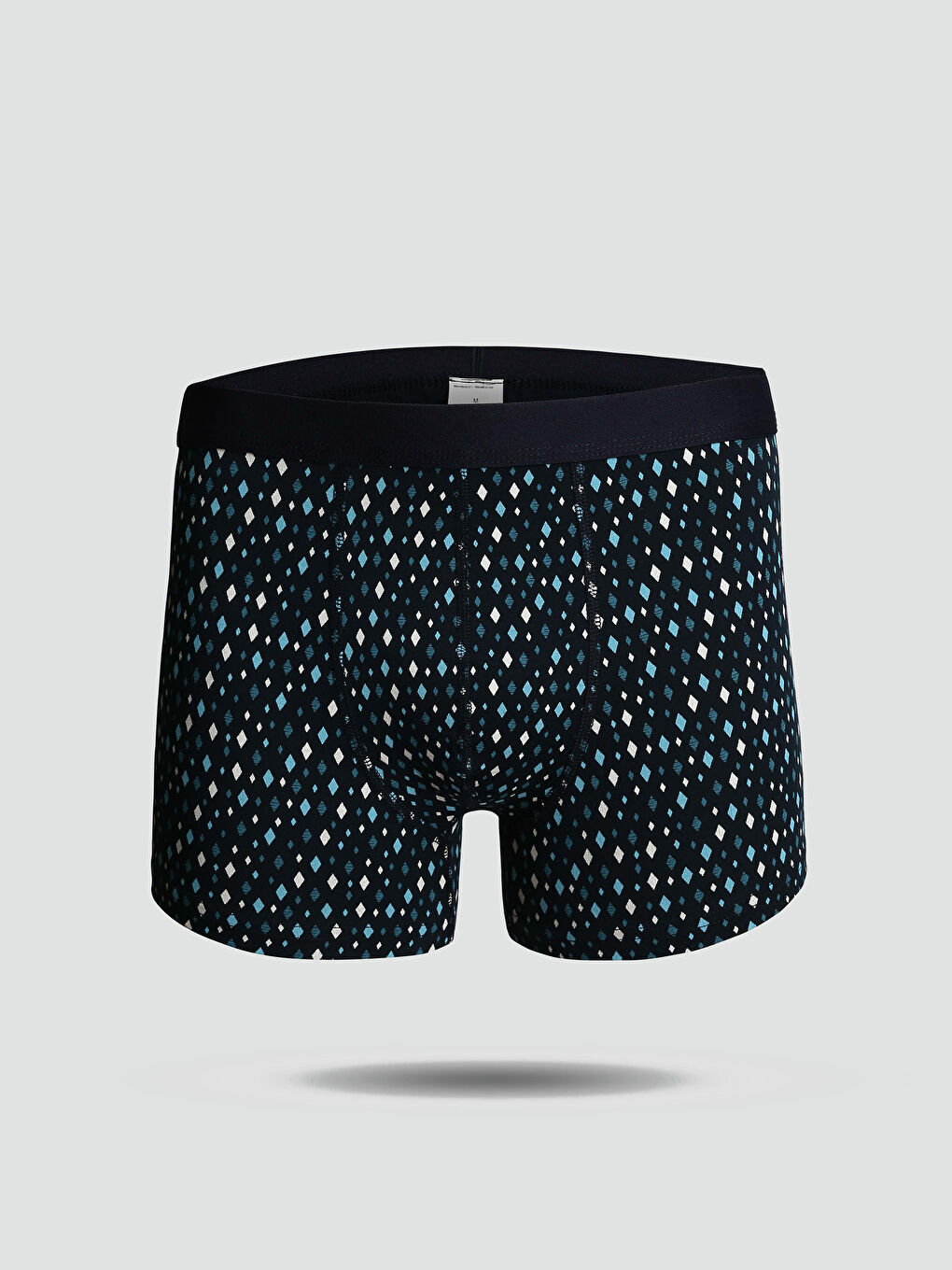 سراويل بوكسر قطن مطاطي عادي للرجال - مجموعتين-1