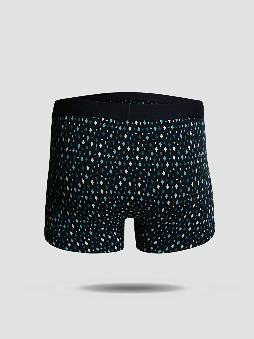 سراويل بوكسر قطن مطاطي عادي للرجال - مجموعتين-7