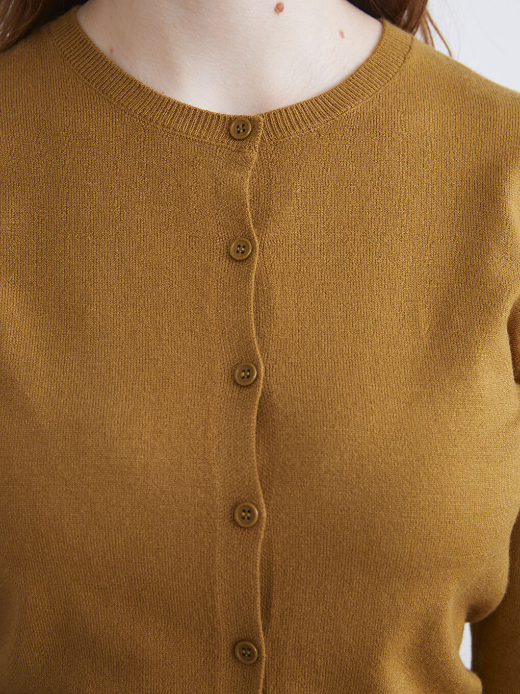 Crew Neck Women's Knitwear Cardigan-2