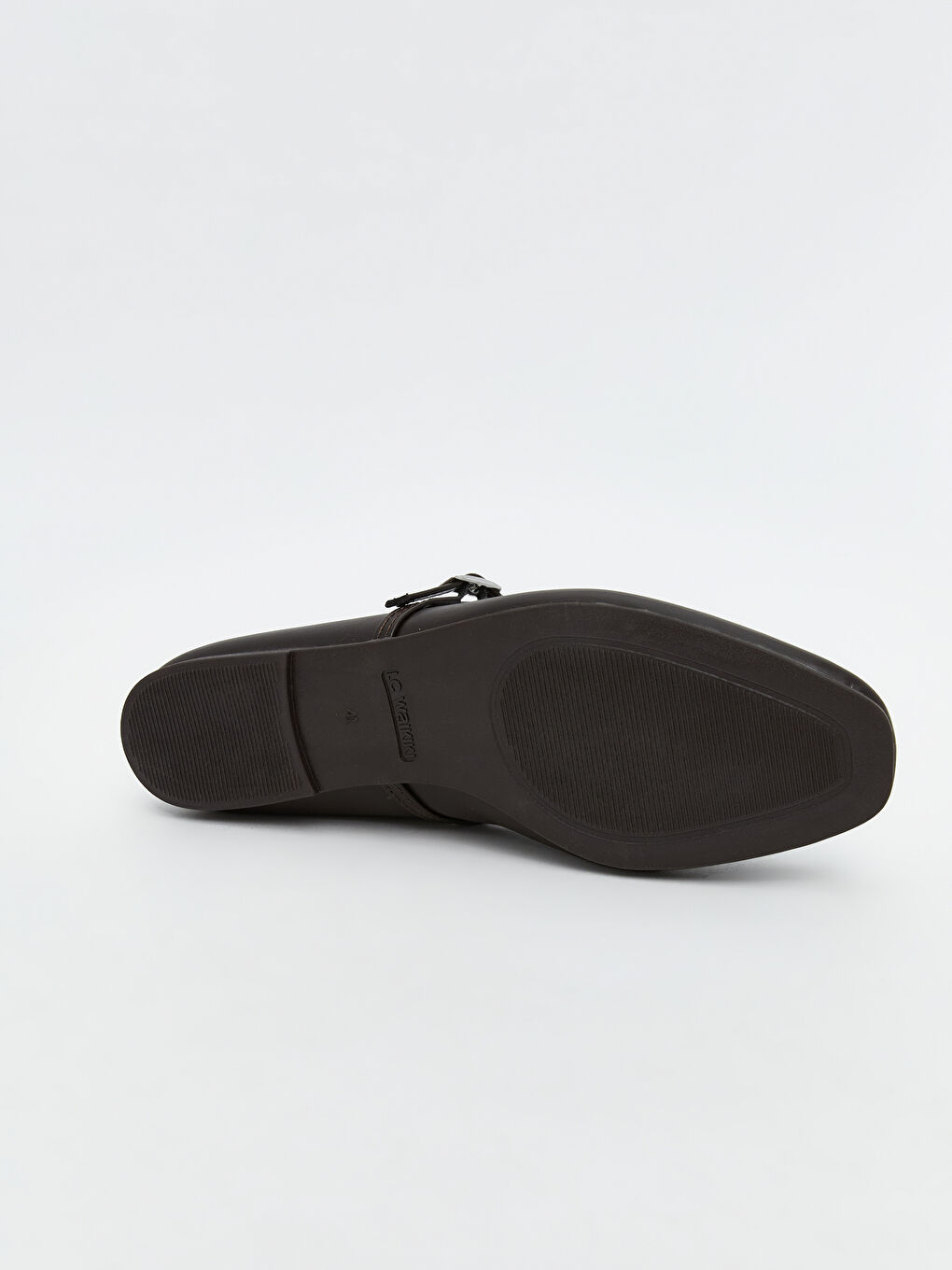 Kahverengi Deri Görünümlü Kadın Babet Ayakkabı-3