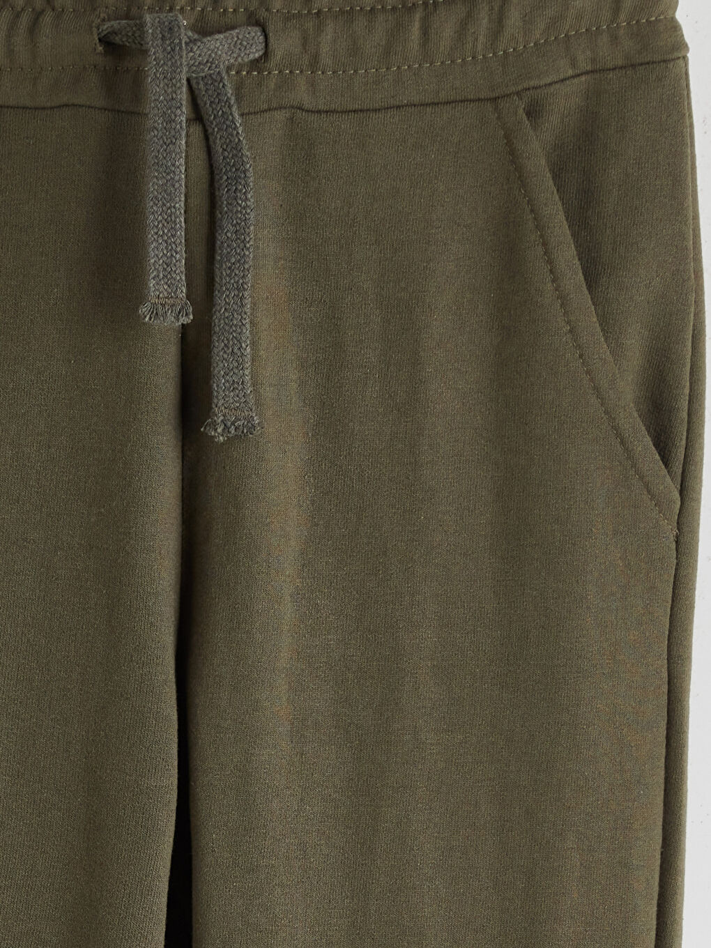 Haki Beli Lastikli Erkek Çocuk Eşofman Altı-2